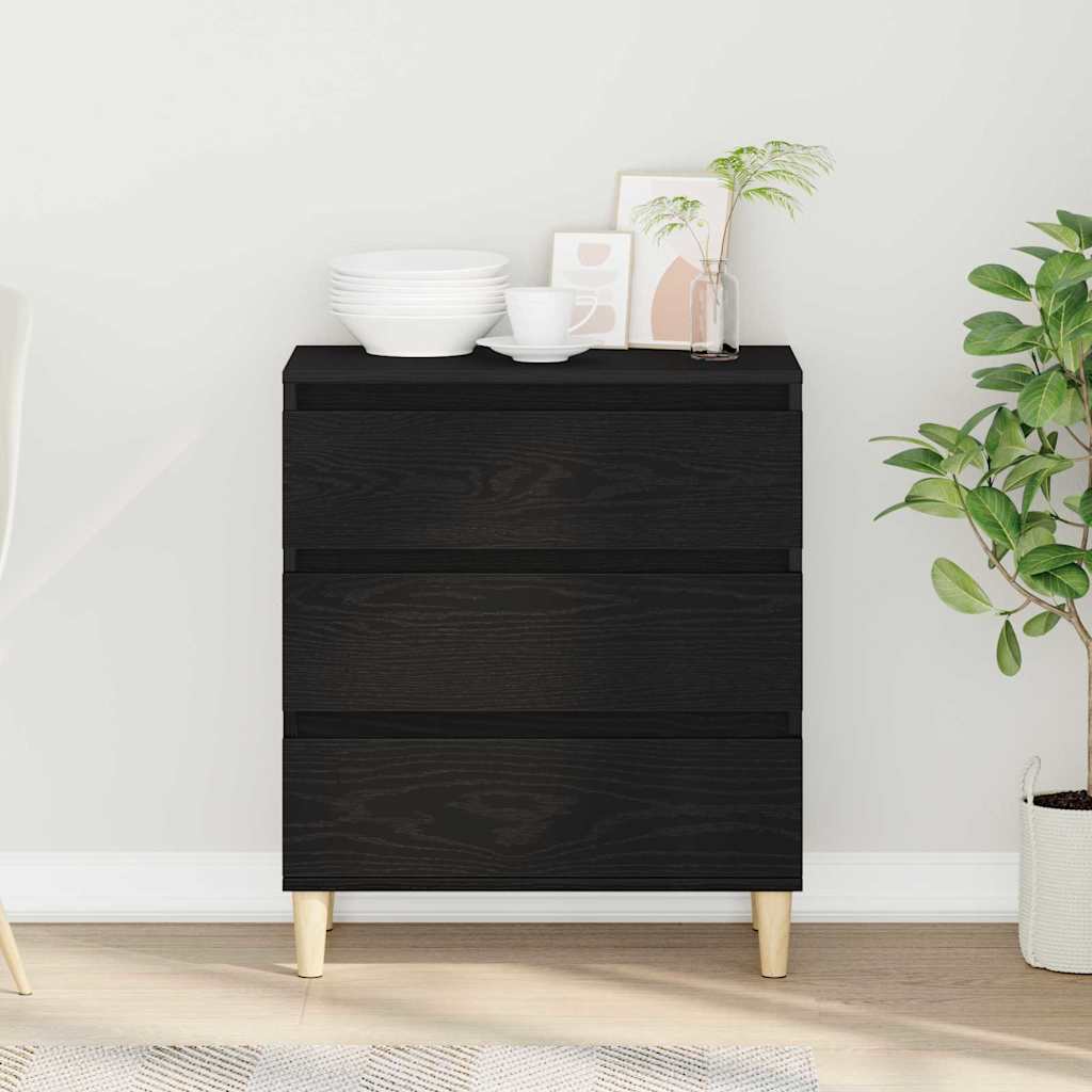 Sideboard Sort eg 60 x 35 x 70 cm Konstrueret træ