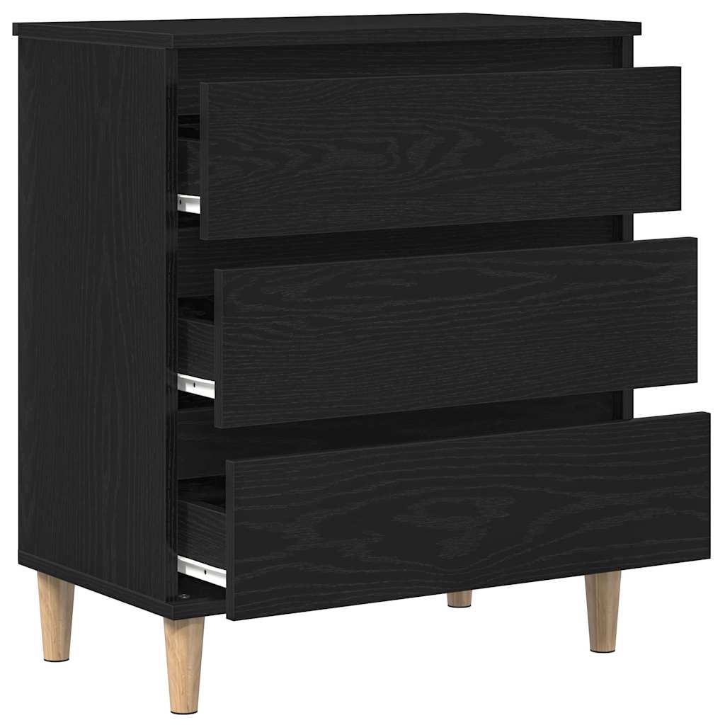 Sideboard Sort eg 60 x 35 x 70 cm Konstrueret træ