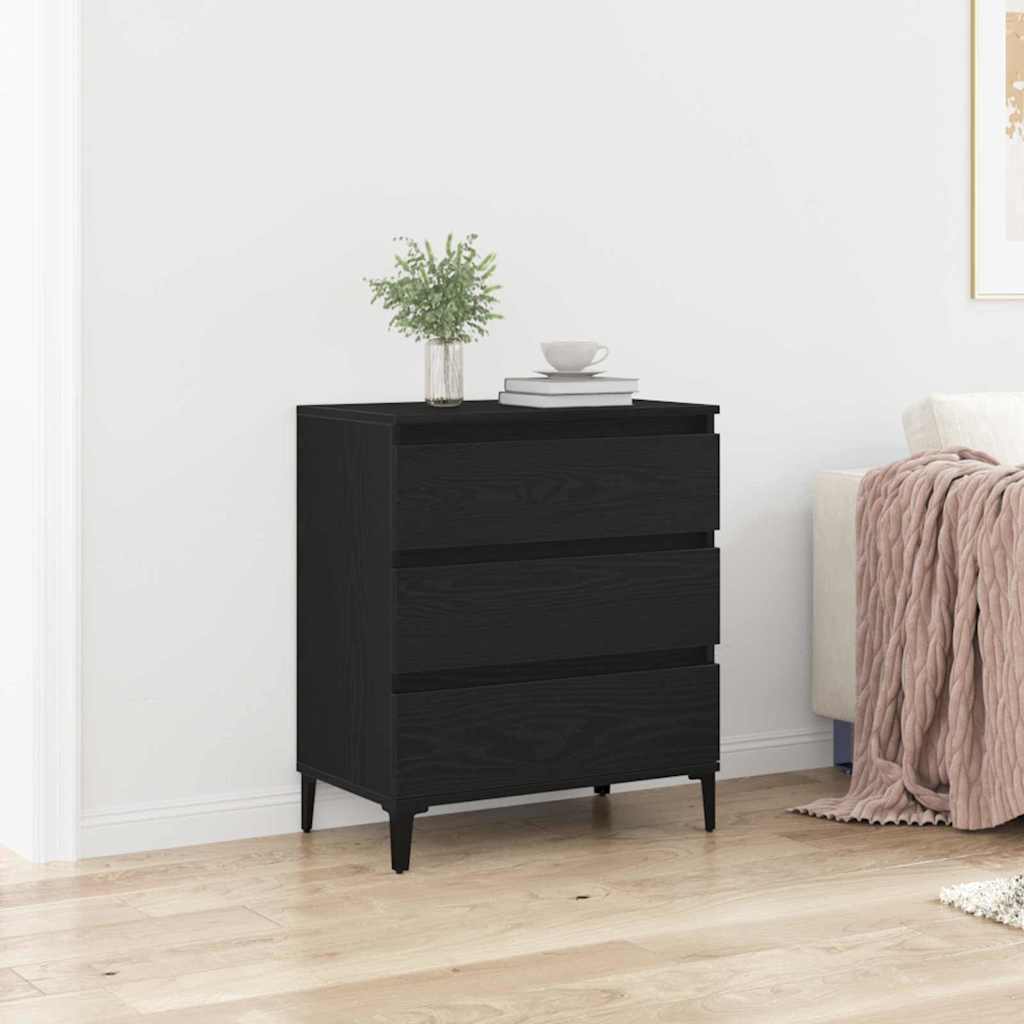 Sideboard Sort eg 60 x 35 x 70 cm Konstrueret træ