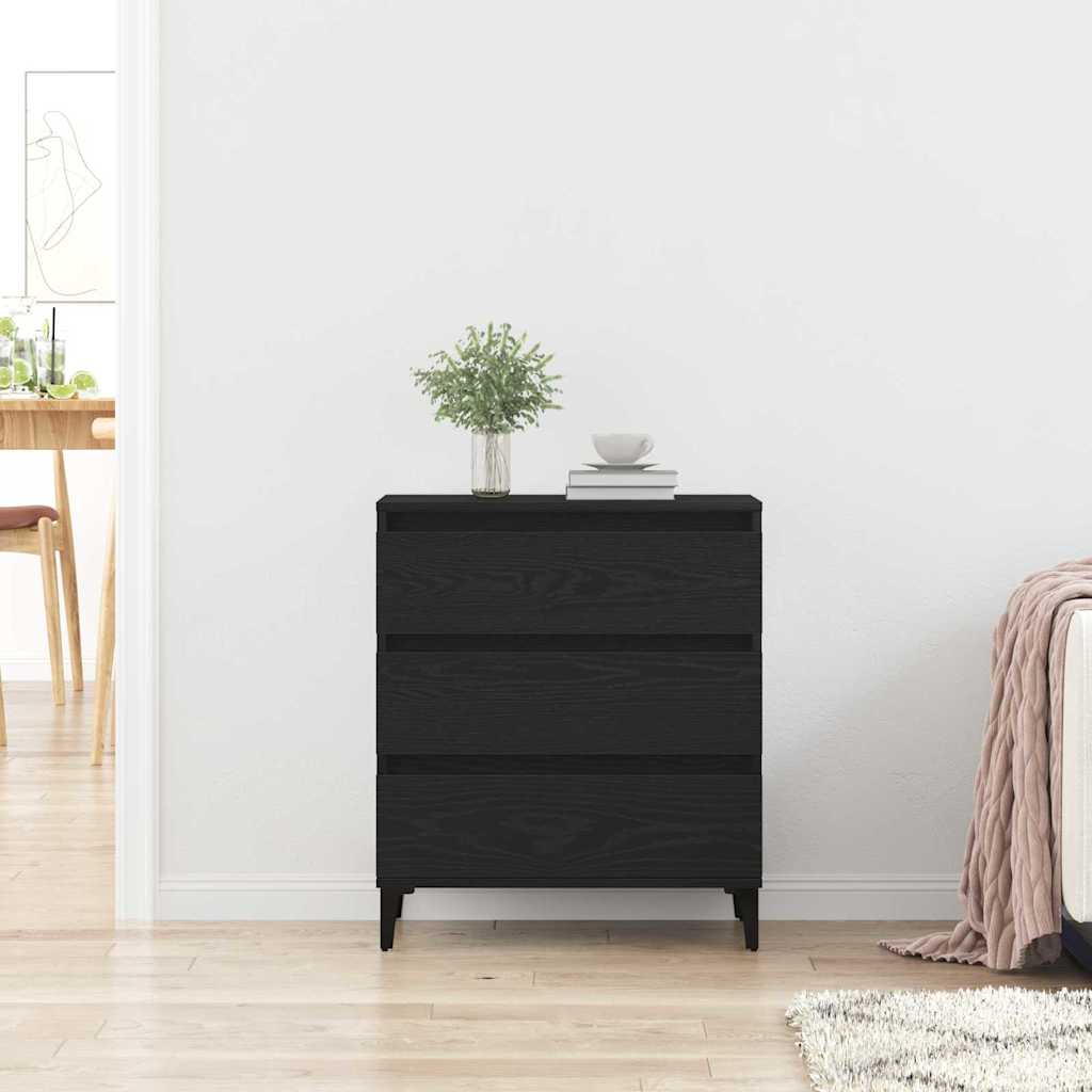 Sideboard Sort eg 60 x 35 x 70 cm Konstrueret træ