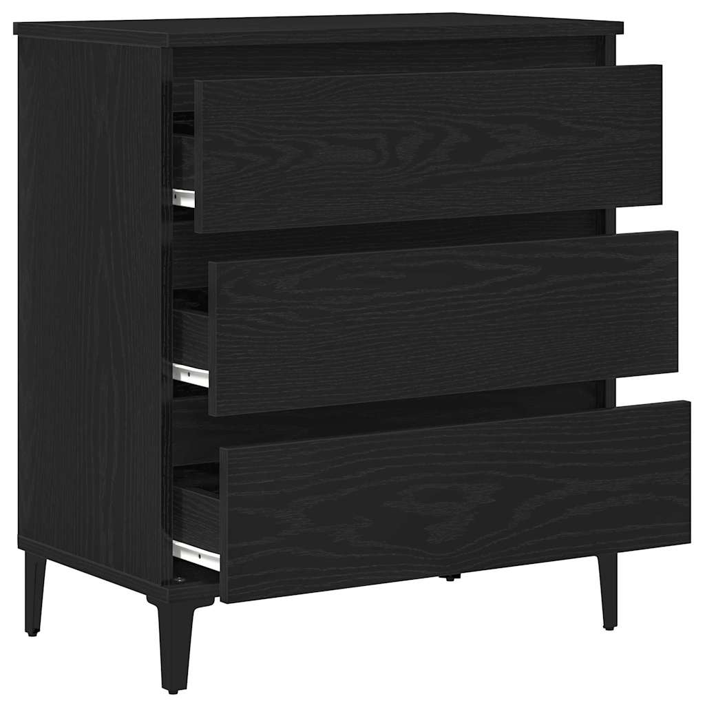 Sideboard Sort eg 60 x 35 x 70 cm Konstrueret træ