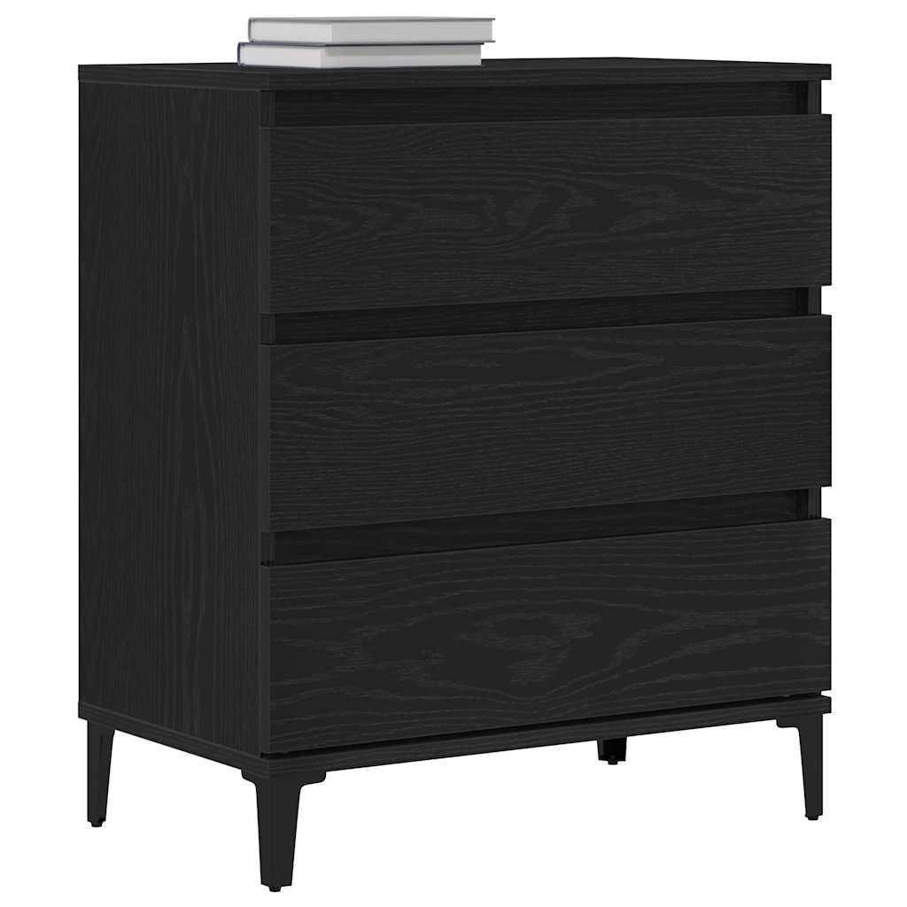 Sideboard Sort eg 60 x 35 x 70 cm Konstrueret træ