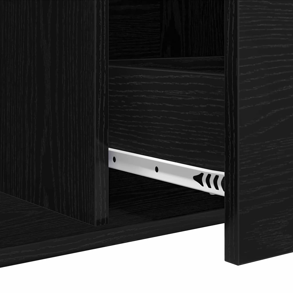 Sideboard Sort eg 104 x 35 x 70 cm Konstrueret træ
