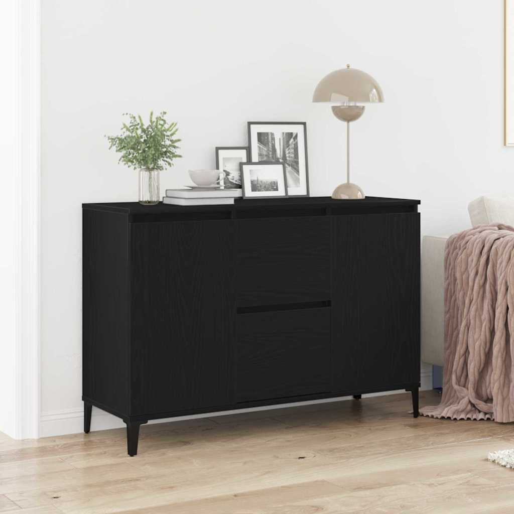 Sideboard Sort eg 104 x 35 x 70 cm Konstrueret træ