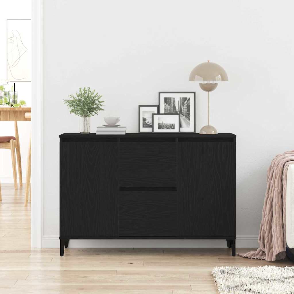 Sideboard Sort eg 104 x 35 x 70 cm Konstrueret træ