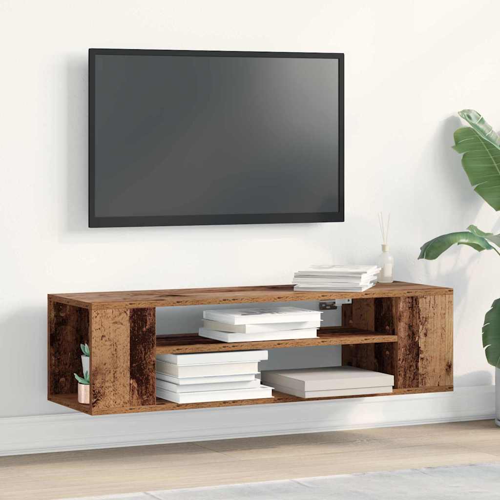 TV-skab 100 x 30 x 26,5 cm Gammelt træ Konstrueret træ