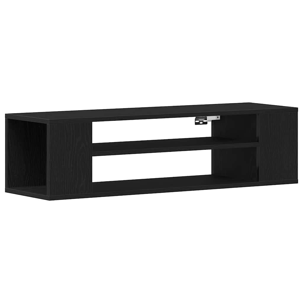 TV-skab 100 x 30 x 26,5 cm Sort eg Konstrueret træ