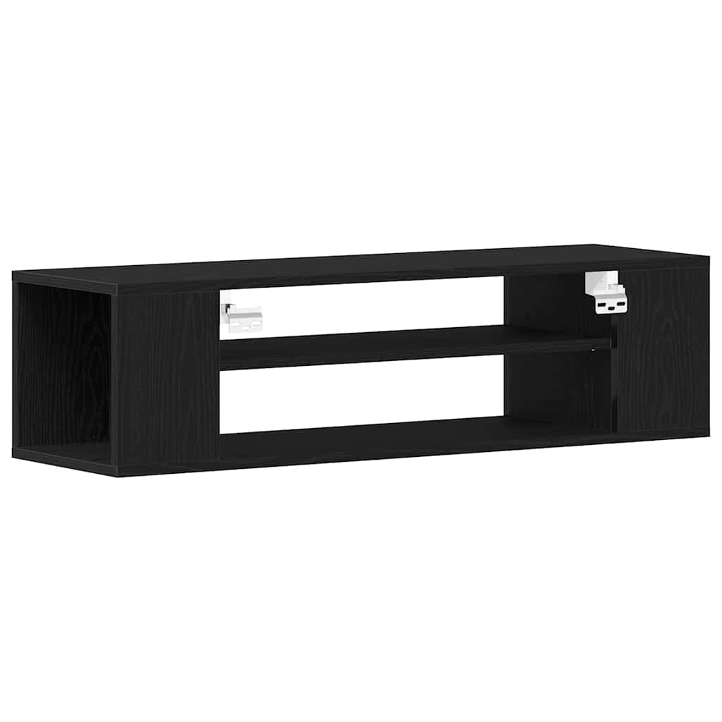 TV-skab 100 x 30 x 26,5 cm Sort eg Konstrueret træ