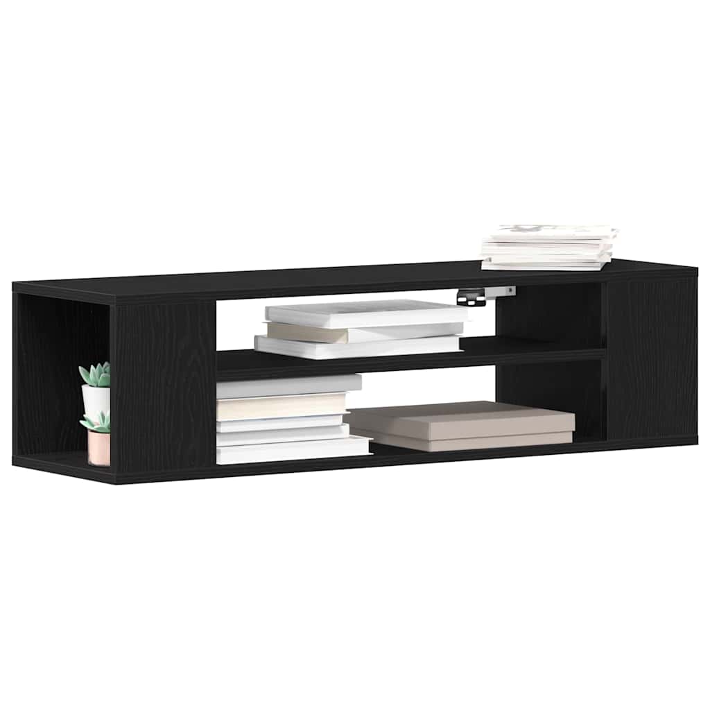 TV-skab 100 x 30 x 26,5 cm Sort eg Konstrueret træ