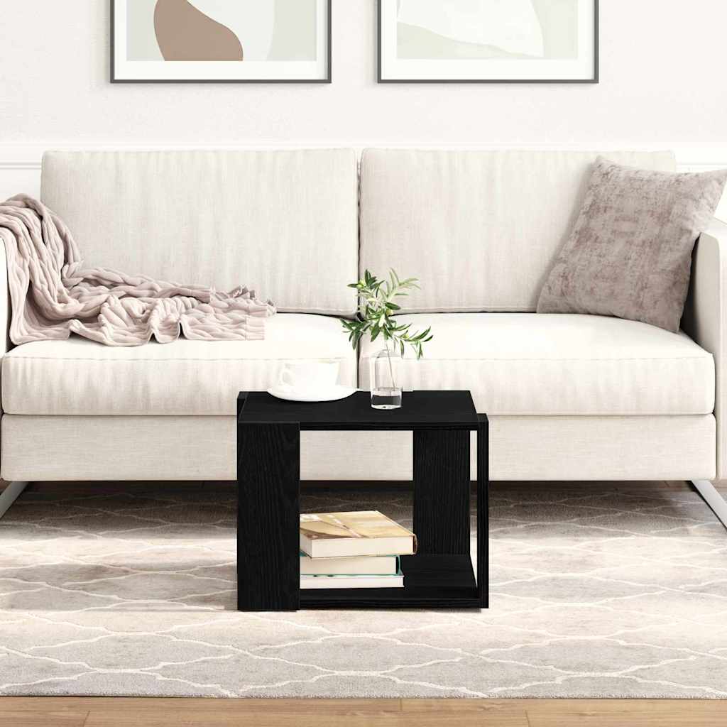Sofabord Sort eg 40 x 40 x 30 cm Konstrueret træ