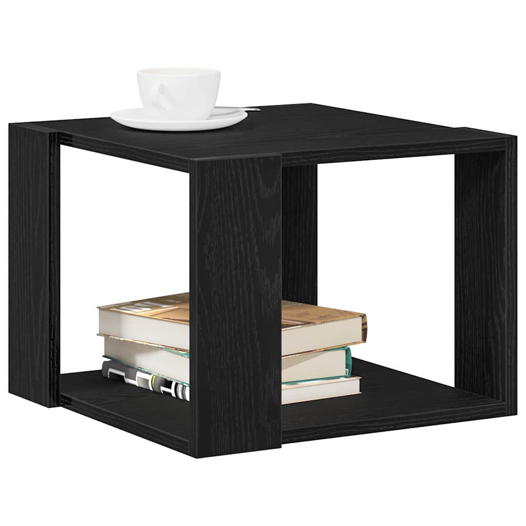 Sofabord Sort eg 40 x 40 x 30 cm Konstrueret træ
