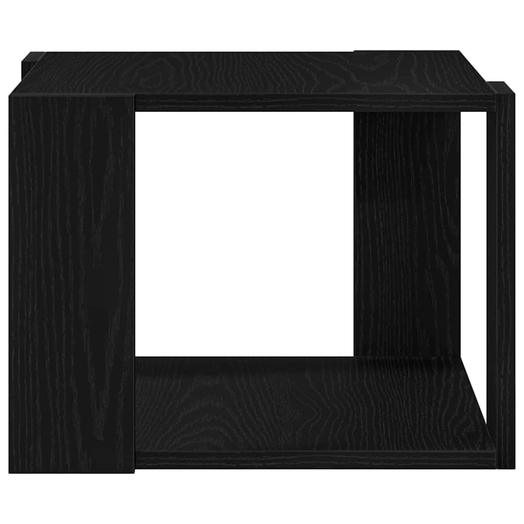 Sofabord Sort eg 40 x 40 x 30 cm Konstrueret træ