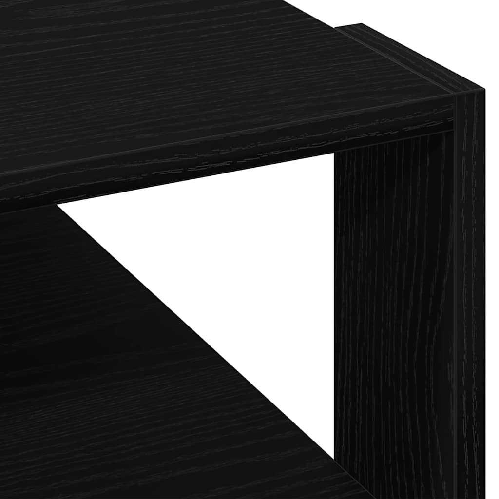 Sofabord Sort Eg 58 x 58 x 40 cm Konstrueret træ