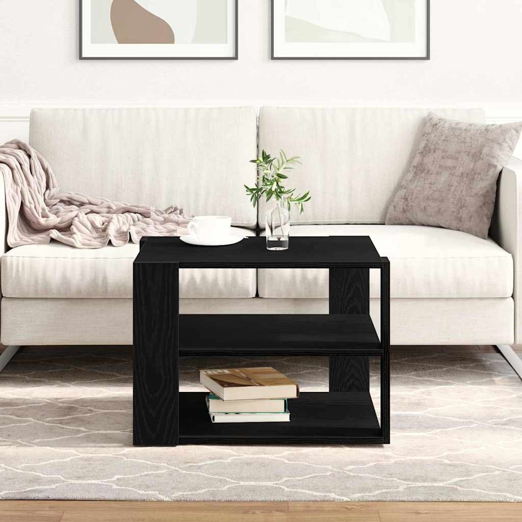 Sofabord Sort Eg 58 x 58 x 40 cm Konstrueret træ