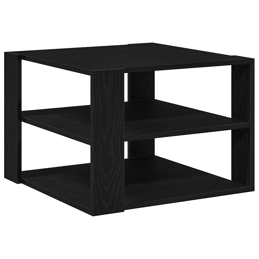 Sofabord Sort Eg 58 x 58 x 40 cm Konstrueret træ