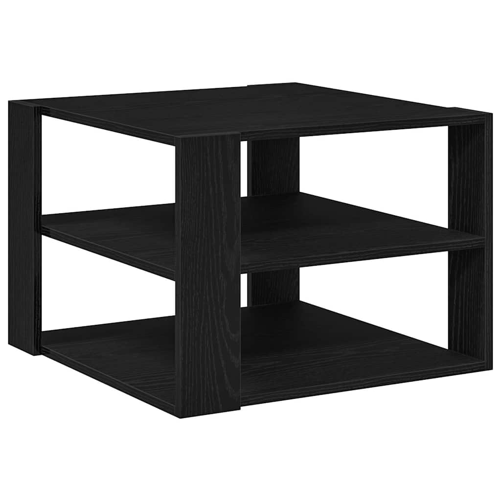 Sofabord Sort Eg 58 x 58 x 40 cm Konstrueret træ
