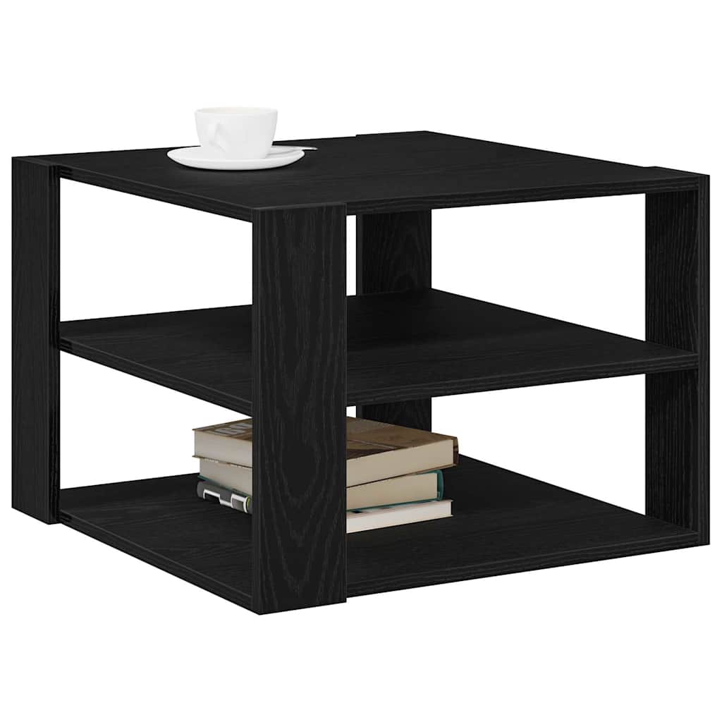 Sofabord Sort Eg 58 x 58 x 40 cm Konstrueret træ