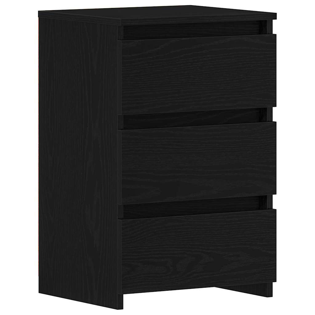 Natskab 2 stk. Sort eg 40 x 35 x 62,5 cm Konstrueret træ