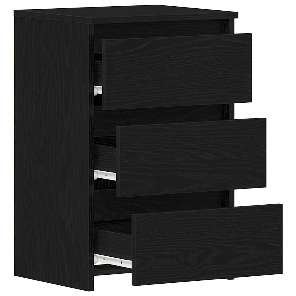 Natskab 2 stk. Sort eg 40 x 35 x 62,5 cm Konstrueret træ
