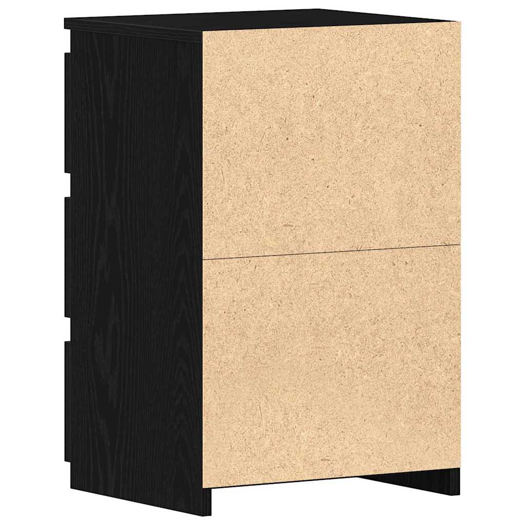 Natskab 2 stk. Sort eg 40 x 35 x 62,5 cm Konstrueret træ