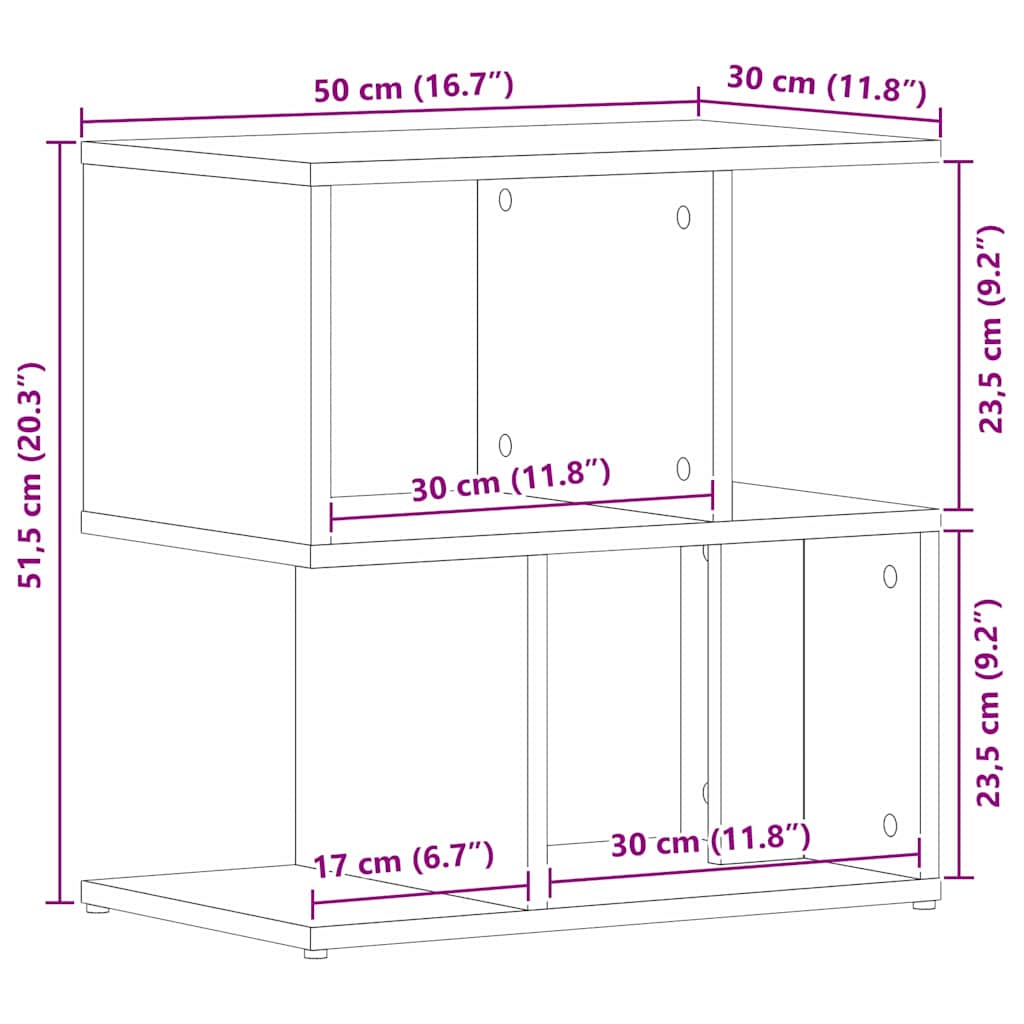Natskab Sort eg 50 x 30 x 51,5 cm Konstrueret træ