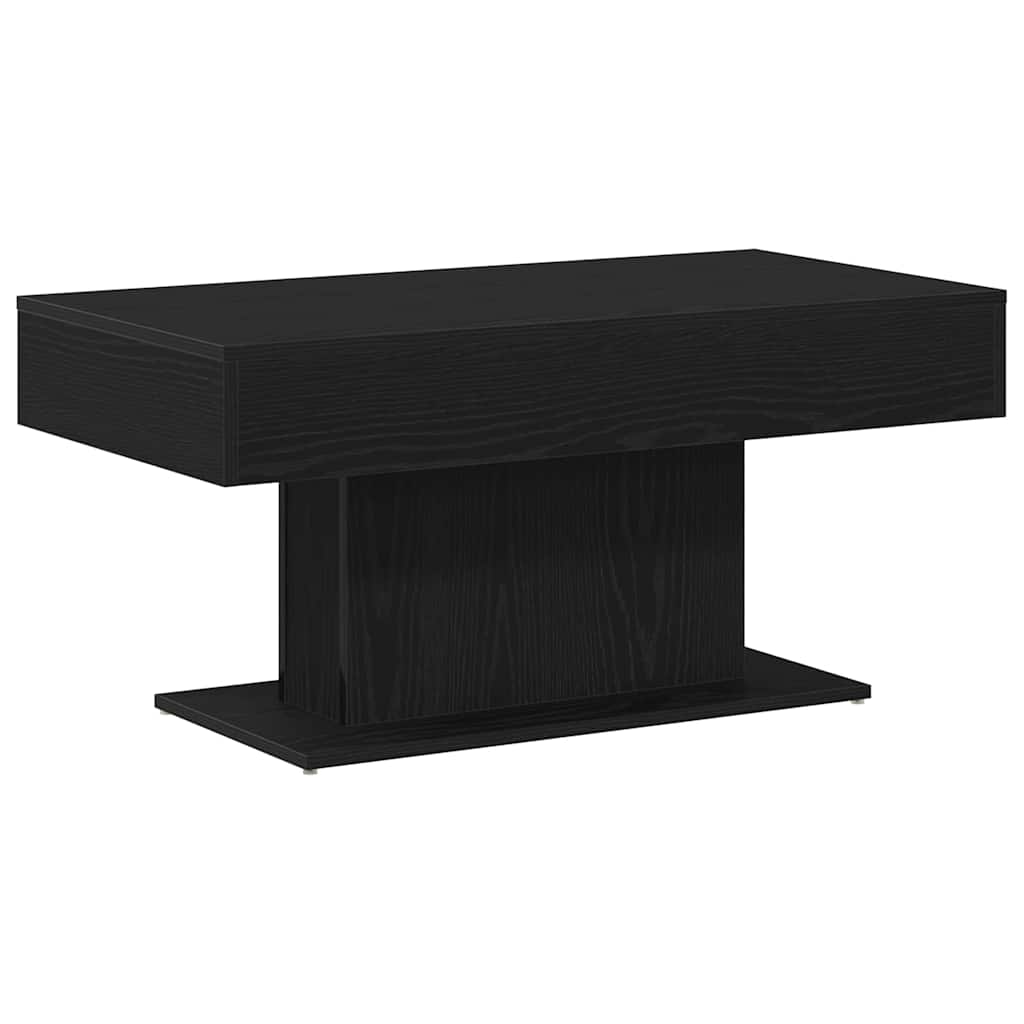 Sofabord Sort eg 96 x 50 x 45 cm Konstrueret træ