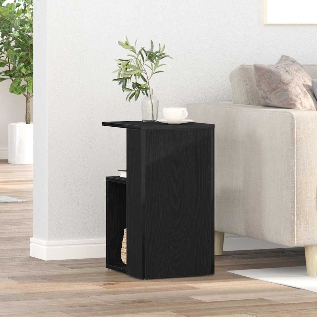 Sidebord Sort eg 36 x 30 x 56 cm Konstrueret træ