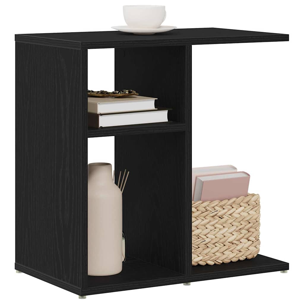 Sidebord Sort eg 50 x 30 x 50 cm Konstrueret træ