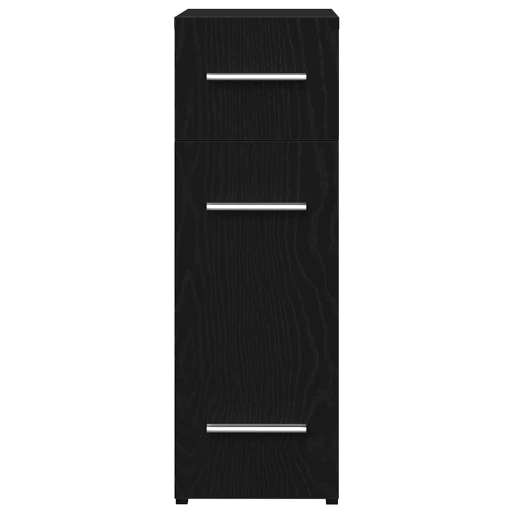 Apoteker Skab 20 x 45,5 x 60 cm Konstrueret træ Sort eg