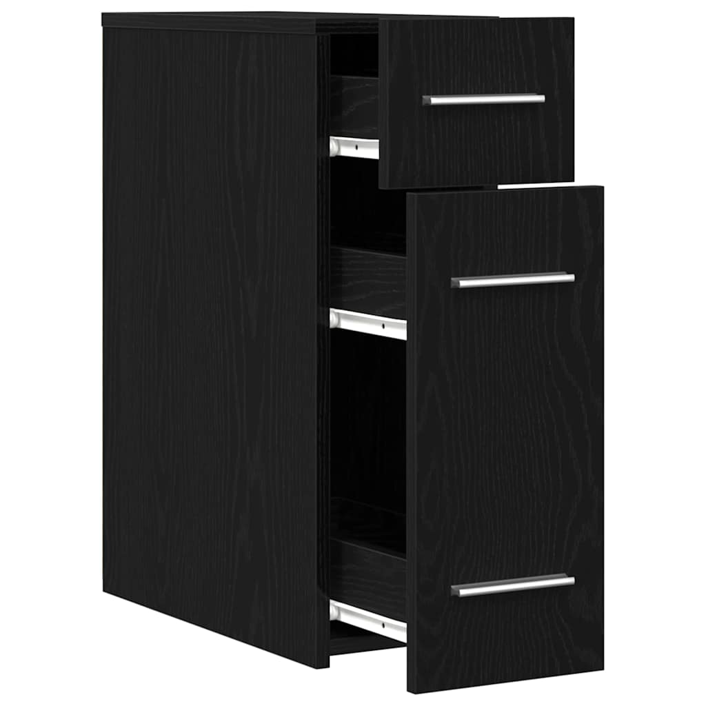 Apoteker Skab 20 x 45,5 x 60 cm Konstrueret træ Sort eg
