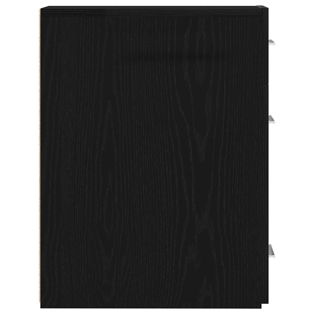 Apoteker Skab 20 x 45,5 x 60 cm Konstrueret træ Sort eg