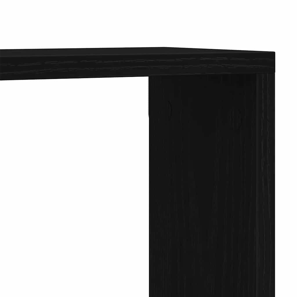 Væghylde 2 stk. Sort eg 50 x 15 x 85 cm Konstrueret træ