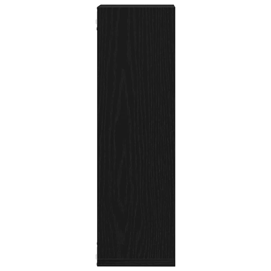 Væghylde 2 stk. Sort eg 50 x 15 x 85 cm Konstrueret træ