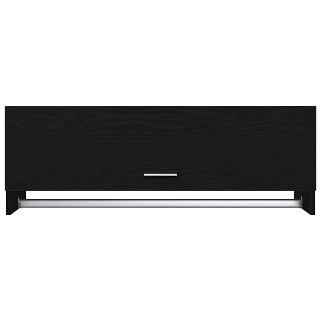 Garderobeskab Sort eg 100 x 32,5 x 35 cm Konstrueret træ