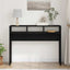 Konsolbord Sort eg 105 x 30 x 80 cm Konstrueret træ