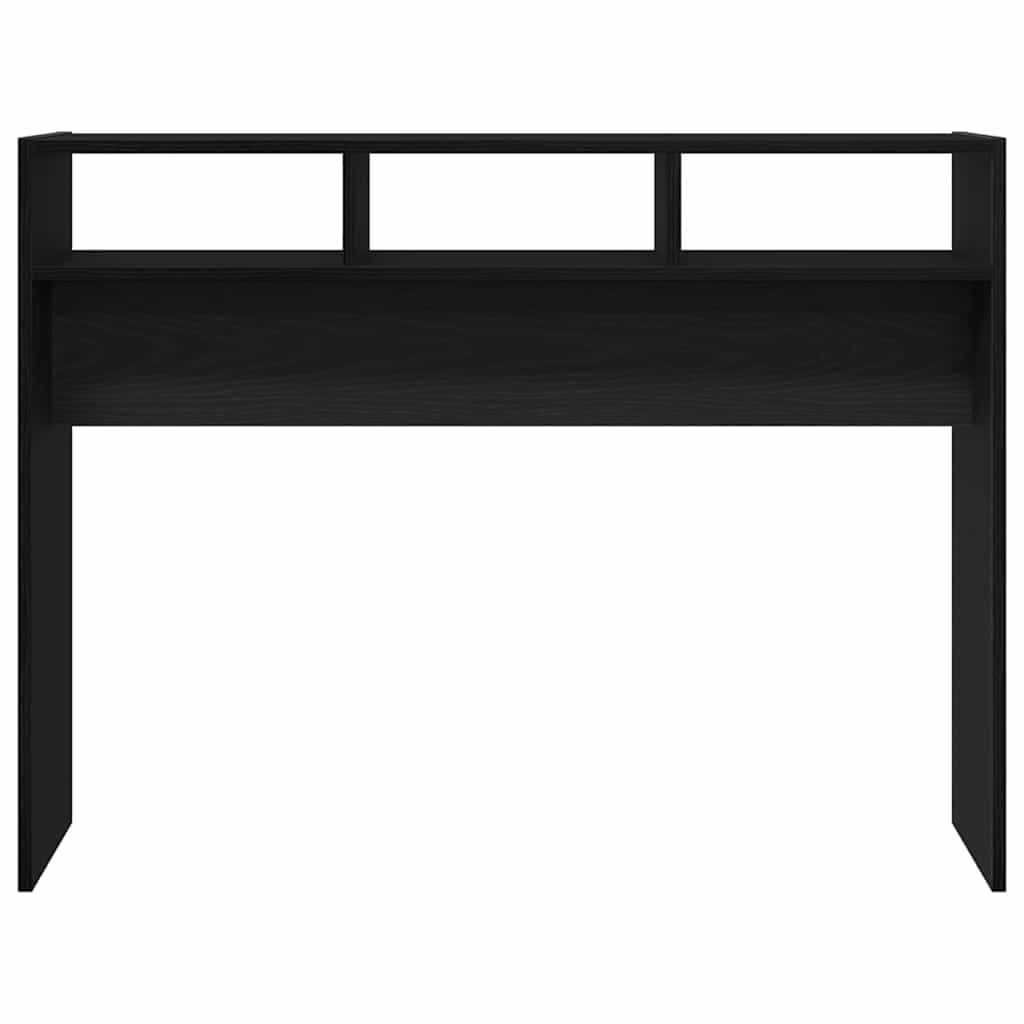 Konsolbord Sort eg 105 x 30 x 80 cm Konstrueret træ