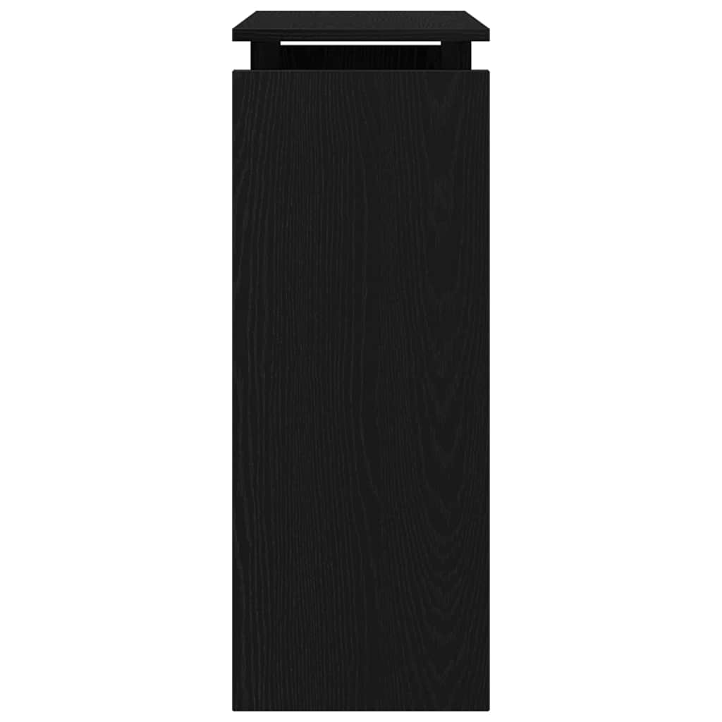 Konsolbord Sort eg 80 x 30 x 80 cm Konstrueret træ
