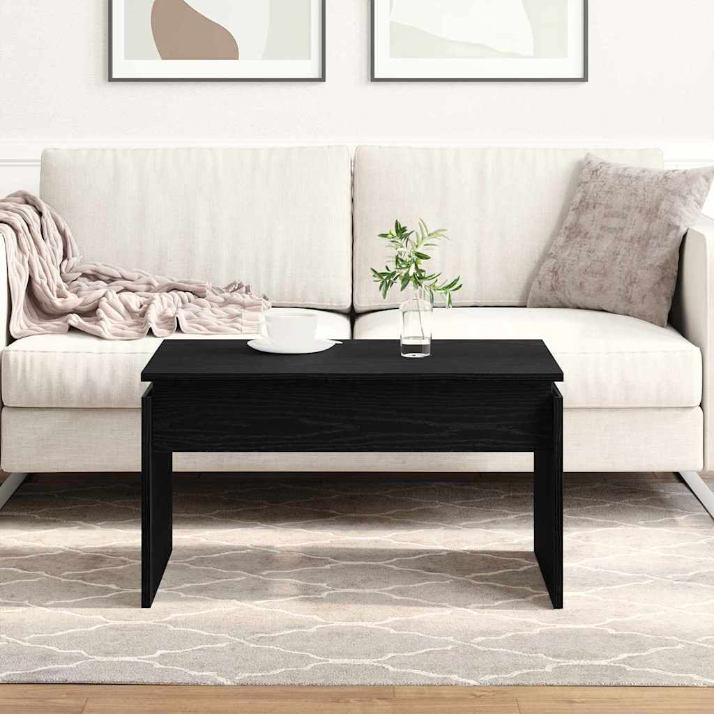 Sofabord Sort eg 68 x 50 x 38 cm Konstrueret træ