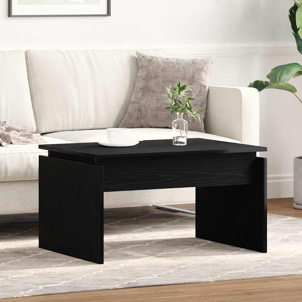 Sofabord Sort eg 68 x 50 x 38 cm Konstrueret træ