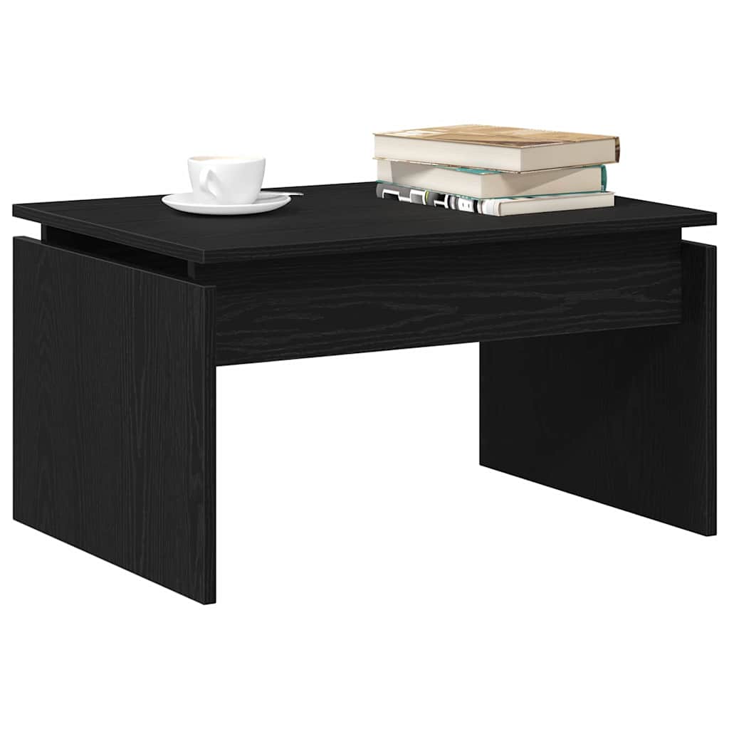Sofabord Sort eg 68 x 50 x 38 cm Konstrueret træ