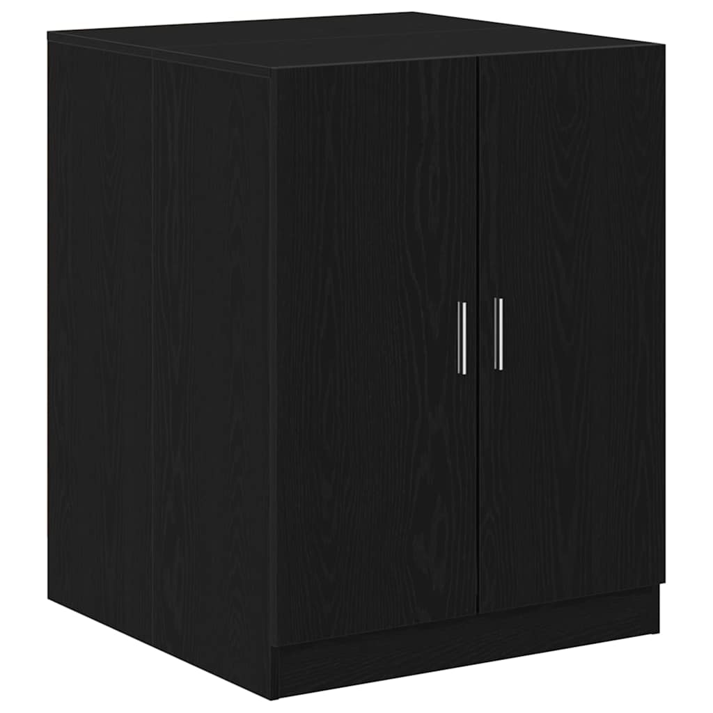 Vaskemaskineskab Sort eg 70,5 x 71,5 x 91,5 cm Konstrueret træ