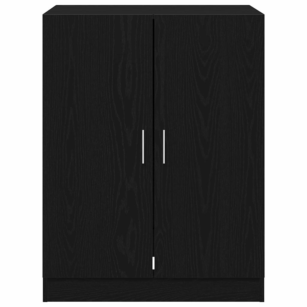 Vaskemaskineskab Sort eg 70,5 x 71,5 x 91,5 cm Konstrueret træ