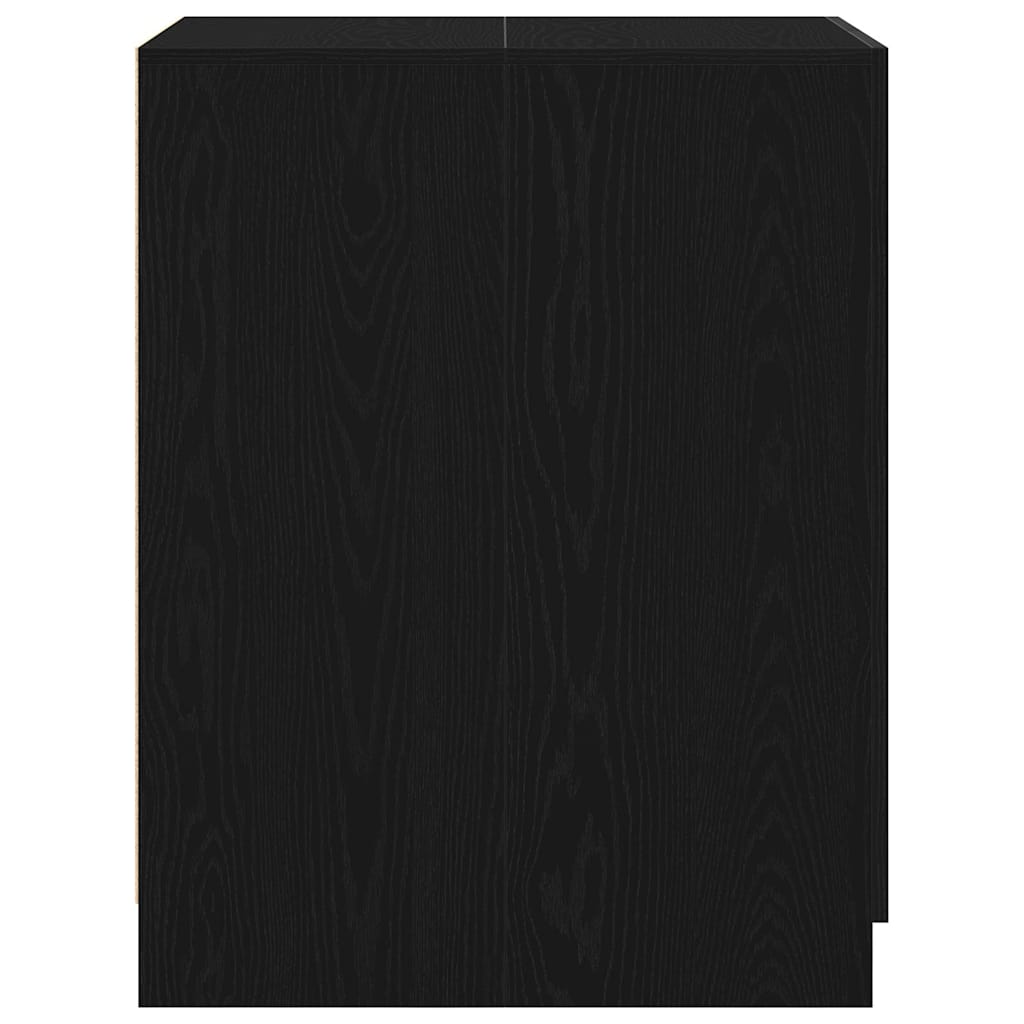 Vaskemaskineskab Sort eg 70,5 x 71,5 x 91,5 cm Konstrueret træ