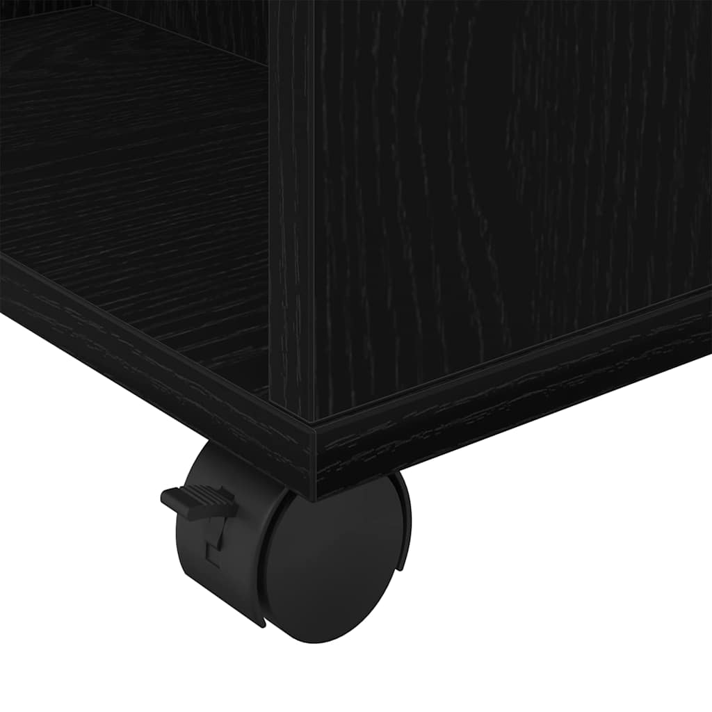 Opbevaringsskab 60 x 53 x 72,5 cm Konstrueret træ Sort eg