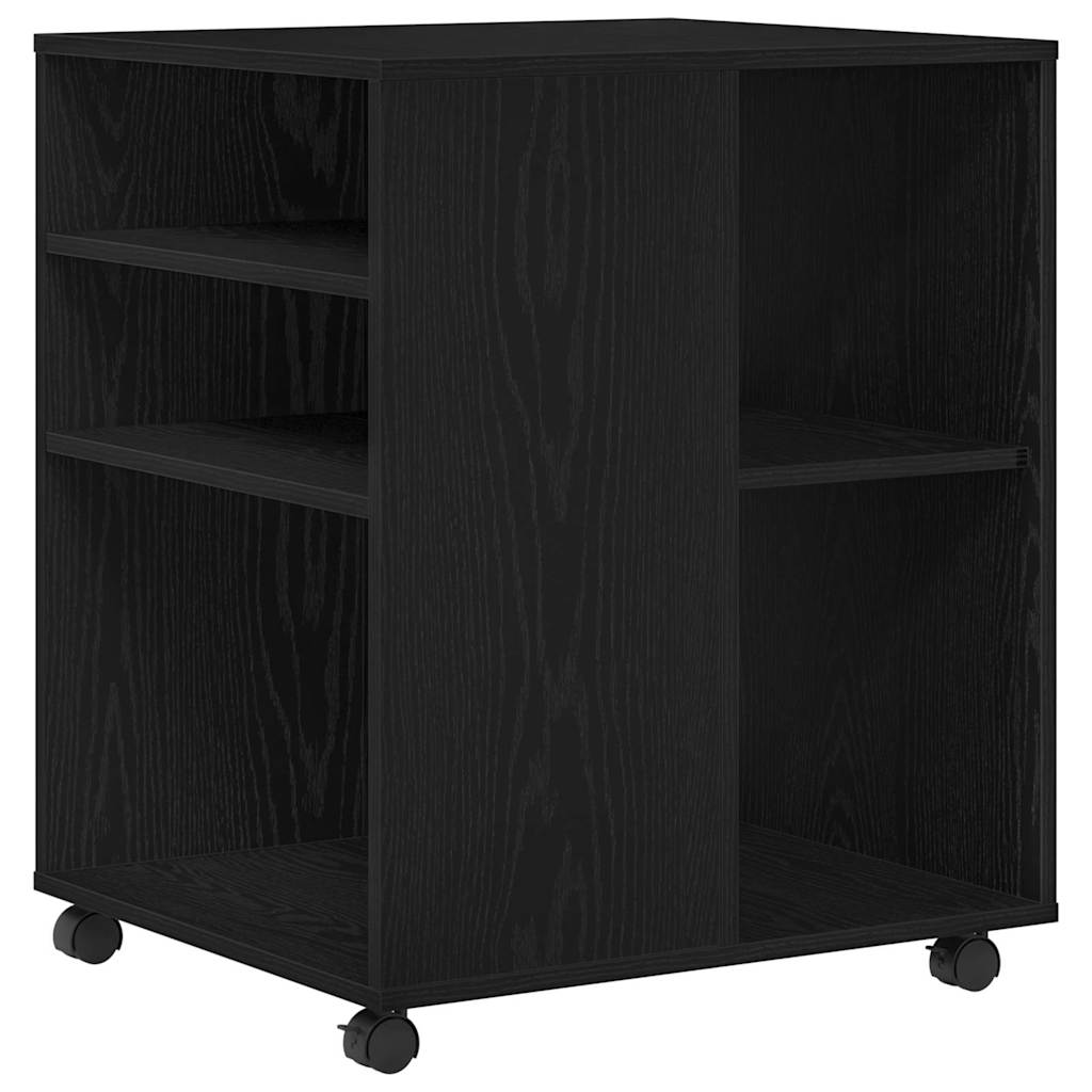 Opbevaringsskab 60 x 53 x 72,5 cm Konstrueret træ Sort eg