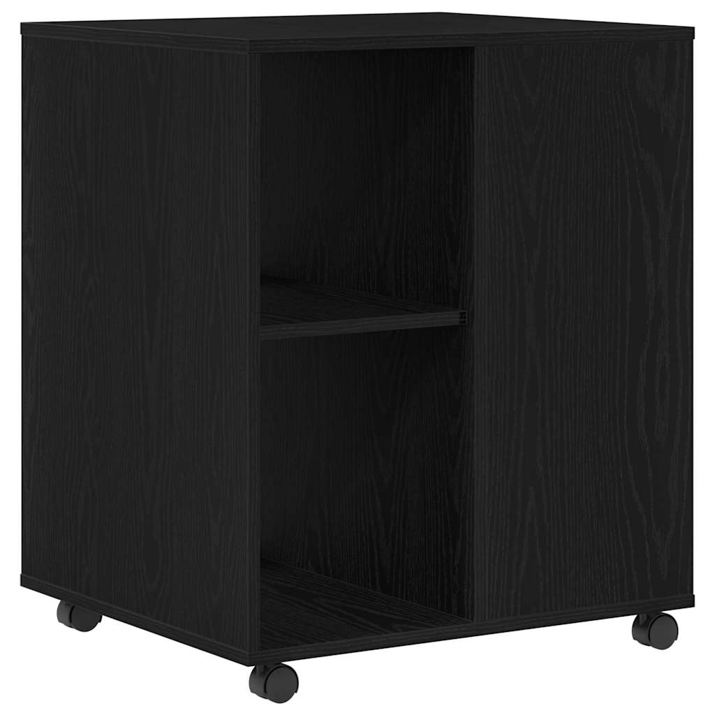 Opbevaringsskab 60 x 53 x 72,5 cm Konstrueret træ Sort eg