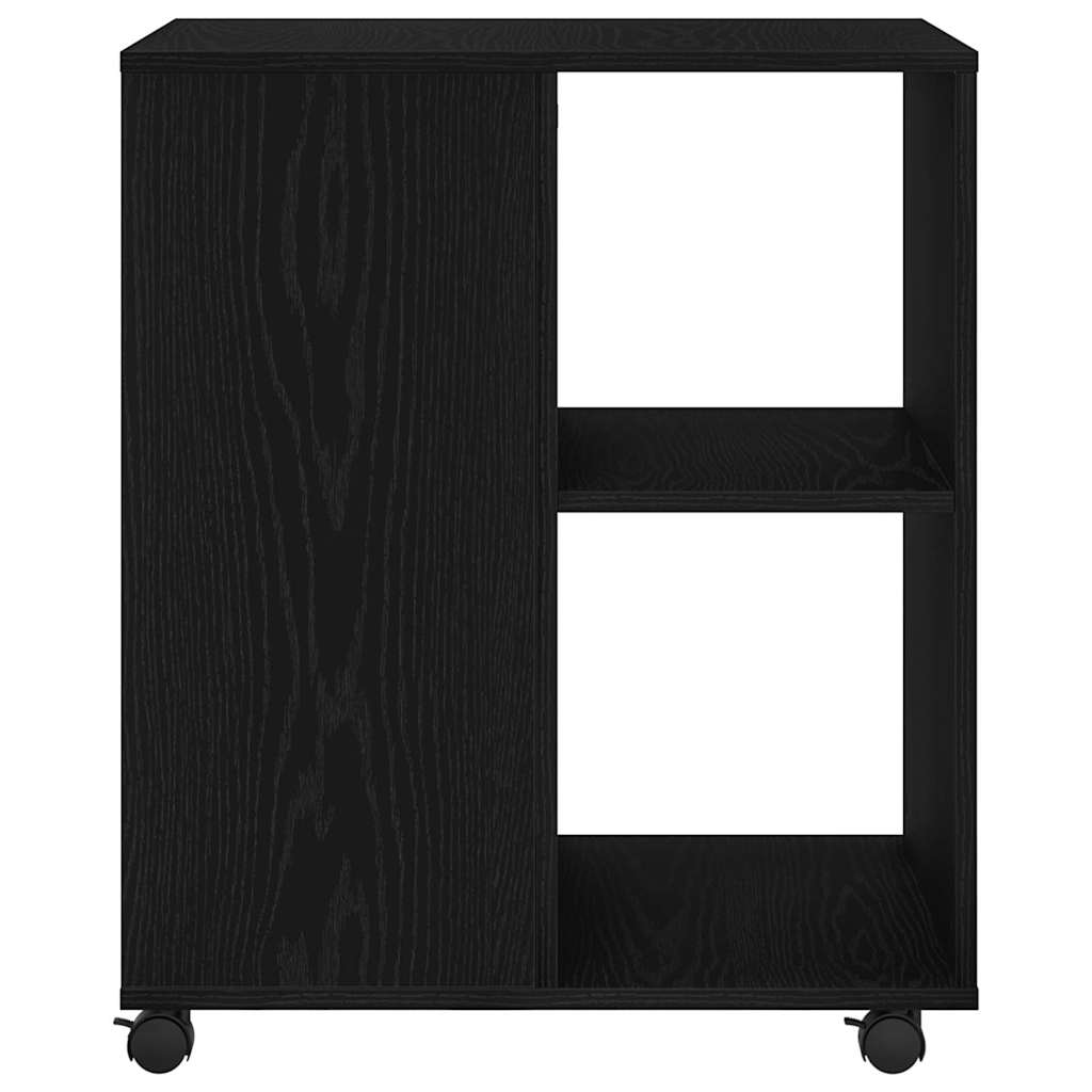 Opbevaringsskab 60 x 53 x 72,5 cm Konstrueret træ Sort eg