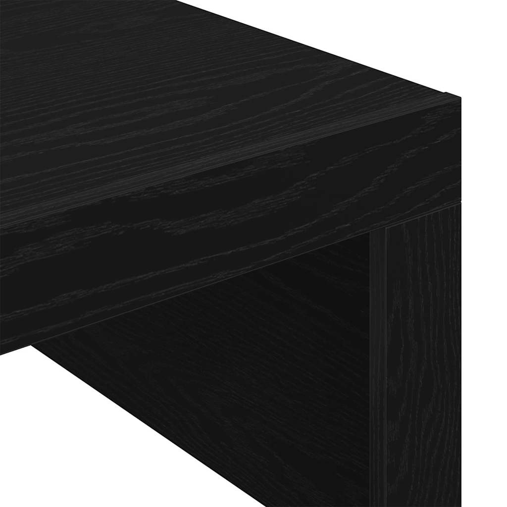 Sofabord Sort eg 100 x 100 x 35 cm Konstrueret træ