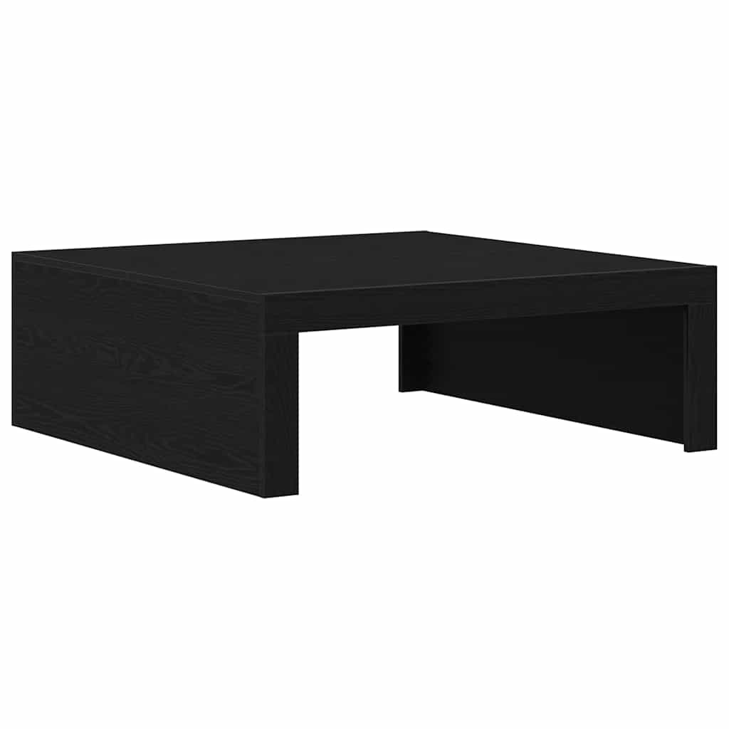 Sofabord Sort eg 100 x 100 x 35 cm Konstrueret træ