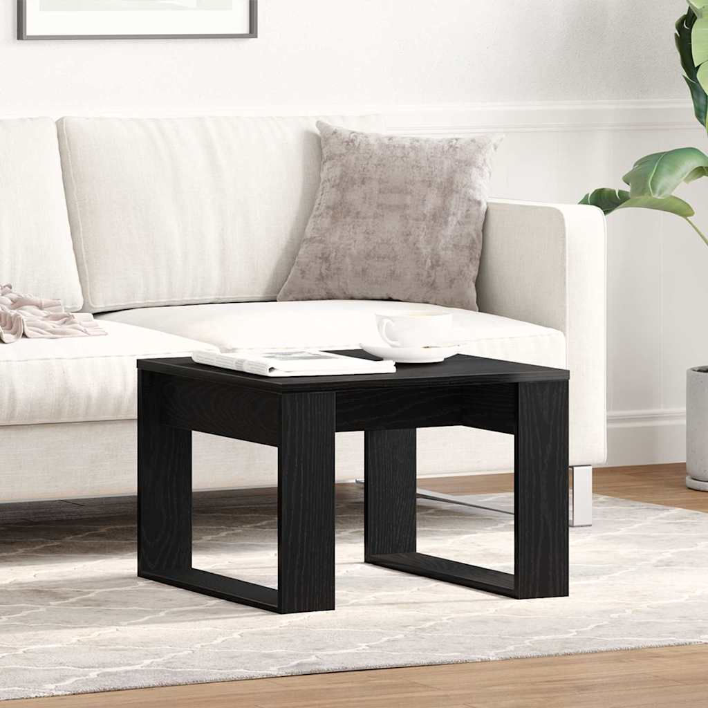 Sofabord Sort eg 50 x 50 x 35 cm Konstrueret træ
